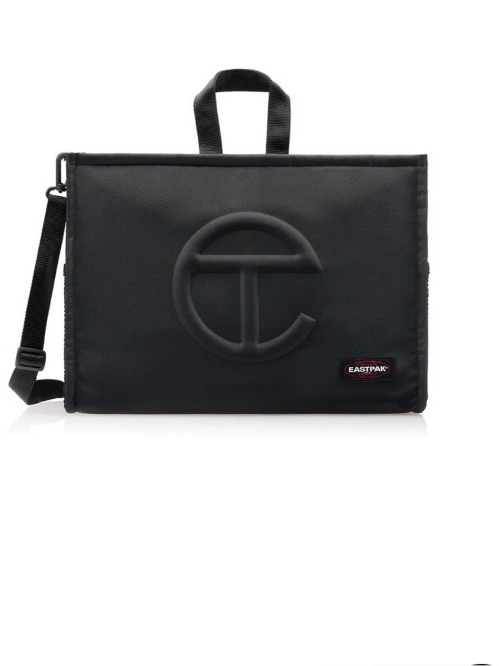 Telfar Eastpak Black Padded Laptop Sleeve with Detachable Strap